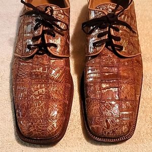 David eden mens alligator crocodile shoes
